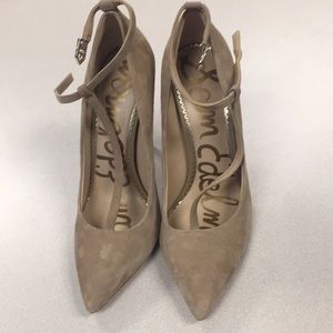 Sam Edelman Nude Suede Heels